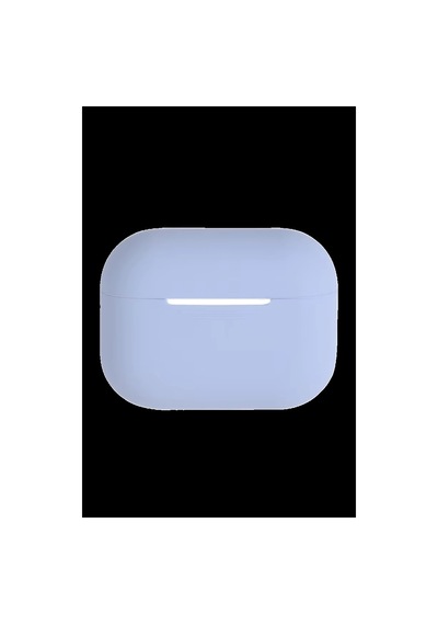 Apple Uyumlu Airpods Pro 3 3.nesil Soft Silikon Kılıf - Açık Mavi Düz Renkli