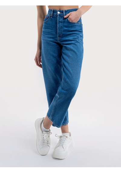 LOFT Straight Regular Fit Kadın Pantolon Lf2036175 Q1.v1 Denim