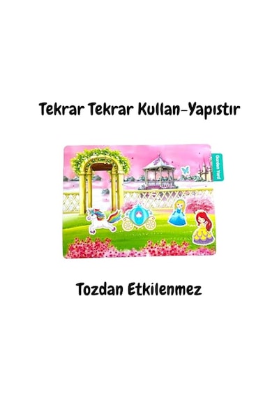 Tekrar Tekrar Kullanılabilen Sticker Princess Garden Abanoz