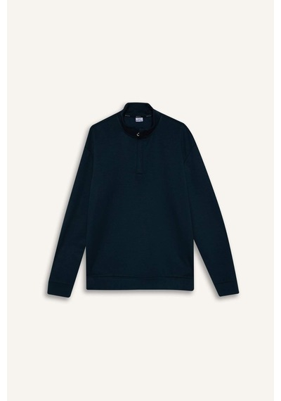Defacto Standart Fit Modal Sweatshirt G8148ax25wnnv255 Lacivert-nv255