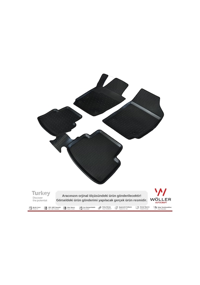 Skoda Fabia Paspas 1999 2007 Arası 3D Havuzlu Wöller Paspas