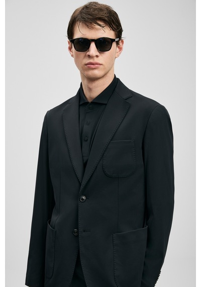 Lufian Luıs Spor Erkek Blazer Ceket Slim Fit Siyah Siyah 111140178100100