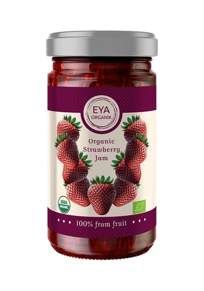Eya Organik Çilek Reçeli 280 G