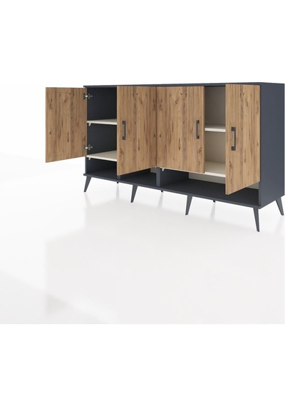Kronos Konsol 6 Raflı 4 Kapaklı 176x59x99 Antrasit-çam/aytaşı Atlas Çam/aytası - Antrasıt Kronos Konsol 6 Raflı 4 Kapaklı 176x59x99 Antrasit-çam/aytaşı Atlas Çam/aytası - Antrasıt