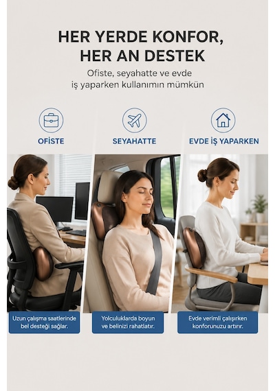 Relax Ev Araç ve Ofis Ovmalı Masaj Yastığı Relax Ev Araç ve Ofis Ovmalı Masaj Yastığı