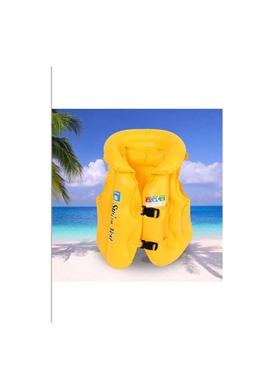 Abc Desen Çocuk İçin Sarı Renk 7x11 Yaş 20x45kg Şişme Yelek