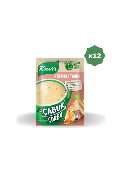 Knorr Çabuk Çorba Kremalı Tavuk - 12 Adet