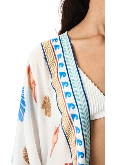 Penti Renkli Santorini Kimono Çok Renkli