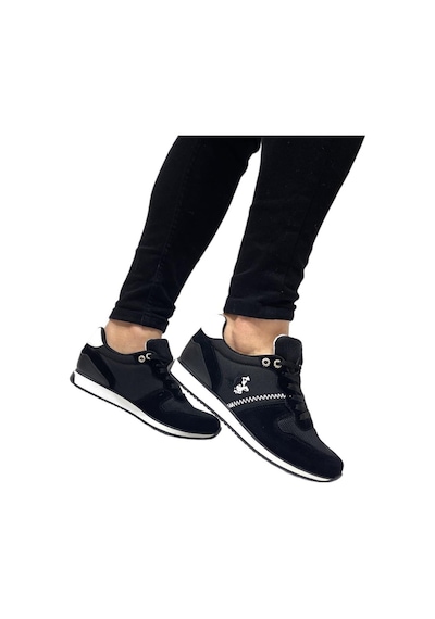 Erkek Günlük Casual Sneaker Ayakkabı Leona Siyah-beyaz-siyah - Beyaz Siyah - Beyaz