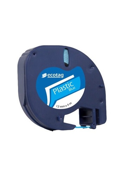 Dymo Letratag Etiket Yazıcı Ve Ecotag Muadil Plastik Yedek Şerit Etiket 10'lu Mavi