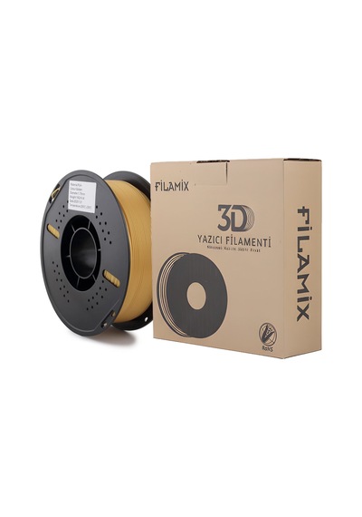 Filamix Pla+ Altın Rengi Filament 1,75mm 1kg - Bisiparisver
