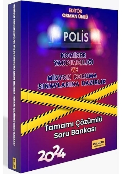 Makro Kitabevi 2024 Polis Komiser Yardımcılığı Ve Misyon Koruma Soru Bankası Çözümlü Makro Kitabevi