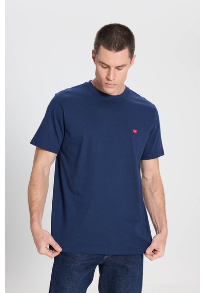 Wrangler Small Logo Bisiklet Yaka T-shirt Navy Lacivert