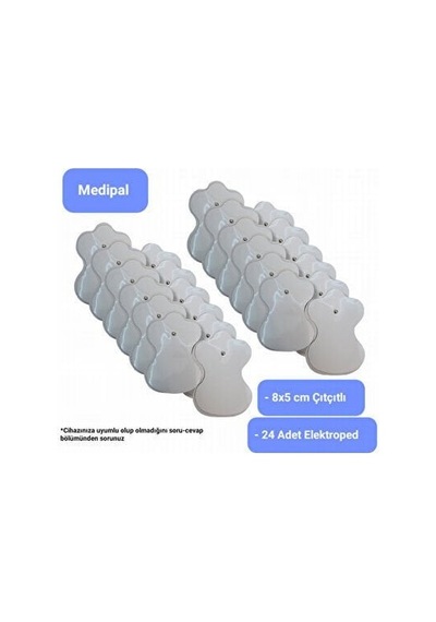 Tens Pedi - Tens Elektrot - 24 Adet 8x5 Çıtçıtlı - Universal