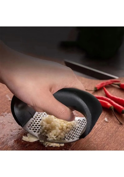 Yeni Nesil Paslanmaz Çelik Sarımsak Rendesi Ergonomik Tutma Saplı, Kolay Kullanım Mutfak Aleti Çel Diğer