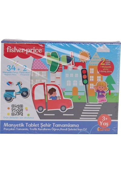 3127 Fisher Price Manyetik Oyuncaklar Tablet Şehir Tamamlama
