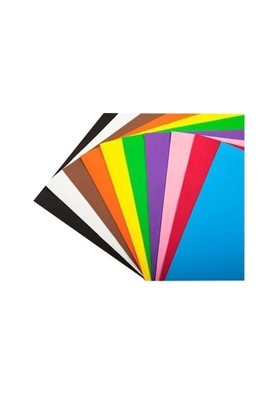 Fon Kartonu 10 Renk Karışık 50X70 Rulo Fk-03