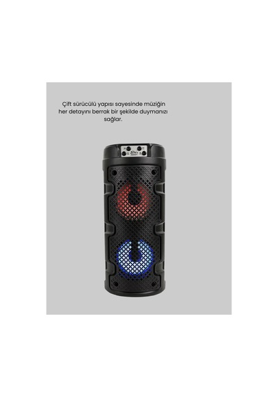 Znv Mey İthalat Kablosuz Stereo Hoparlör Usb + Sd Kart + Aux Destekli Bluetooth 5.0 Znv2026