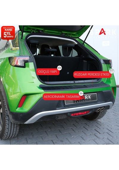 Opel Mokka 2021 Yılı Ve Sonrası Arka Tampon Eşiği Mat
