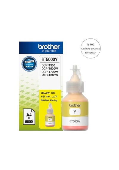 40 ML Brother Sarı Mürekkep Bt5000 Y T220/T420W/T520W/T