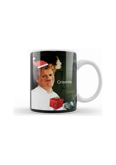 Gordon Ramsay Crismis Christmas Sosig Kupa Bardak Porselen Karışık