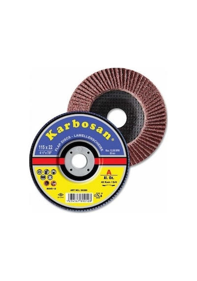 Karbosan 980030 Sc40-180 Mm Fiber Disk Zımpara