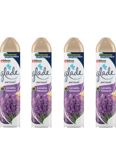 Glade Aerosol Oda Kokusu Lavanta Ferahlığı 4 x 300 ML