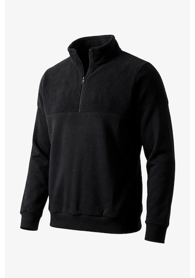 Manta 1/2 Zip Erkek Sweatshirt-31750 siyah