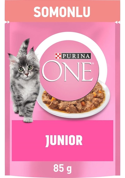 2 Adet Purina One Pouch Junior Somonlu 85 Gr