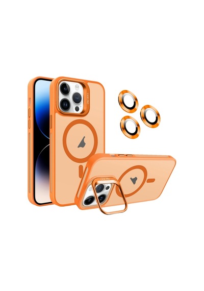 Teleplus Apple Uyumlu iPhone 14 Pro Max Kılıf Kamera Koruma Standı Magsafe Alp Kapak