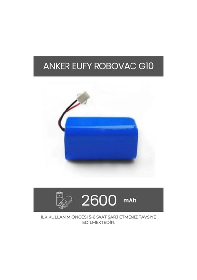 Anker Eufy Robovac G10 Robot Süpürge Uyumlu 2600 Mah Batarya - Muadil Ürün