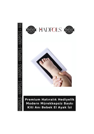 Premium Hatıralık Hediyelik Modern Mürekkepsiz Baskı Kiti Anı Bebek El Ayak İzi Diğer