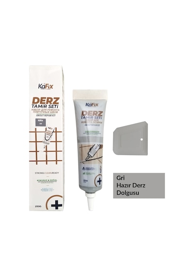 Hazır Derz Dolgu Tüpü Gri 250 Gr Hızlı Kuruyan Derz Tamir Ve Yenileme Tüpü