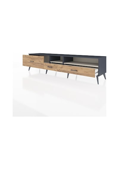 Hyperion Tv Ünitesi 2 Raflı 3 Çekmeceli 220x44x51 Antrasit-aytaşı/çam Aytası/atlas Çam - Antrasıt Hyperion Tv Ünitesi 2 Raflı 3 Çekmeceli 220x44x51 Antrasit-aytaşı/çam Aytası/atlas Çam - Antrasıt
