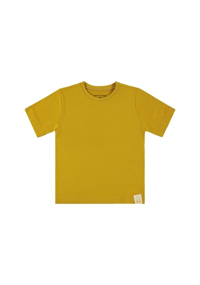 Civil Boys Basic Surf Etiketli 10-13 Yaş Tişört - Sarı Bambu