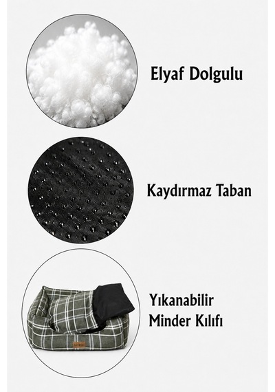 Premium Kedi Ve Köpek Yatağı Kafa Destekli Kaydırmaz Taban Yıkanabilir Fermuarlı Minder %100 Boncuk Elyaf Yeşil 1605501798 Premium Kedi Ve Köpek Yatağı Kafa Destekli Kaydırmaz Taban Yıkanabilir Fermuarlı Minder %100 Boncuk Elyaf Yeşil 1605501798