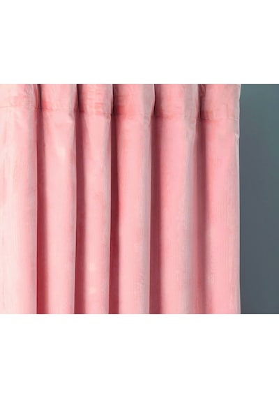 Evdepo Home Deniz Soft Pileli Fon Perde Pembe