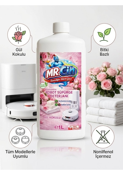 Mr.cin Robot Süpürge Deterjanı 6 + 2 Avantajlı Set Tekli