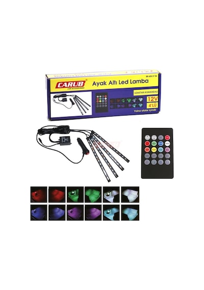 Ayak Altı Led Sese Duyarlı Uzaktan Kumandalı Carub (391662277)