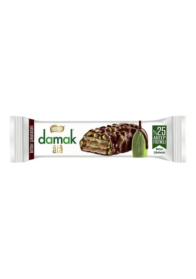 Damak Âlâ Gofret 12x30g Bitter - Antep Fıstıklı Çikolata 6'li Avantaj Paketi - 6 Adet Tarı