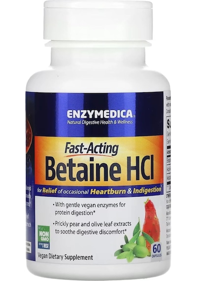 Betaine Hcl Acid-active Protease Blend Mucosave Fgnatural Digestive Health & Wellnessfor Relief Of Occasional Heartburn & Indigestion Mineral