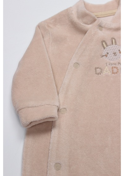 Bistyle Organic Kadife Tulum - Bistyle - Pembe - 0-3 Ay - 15123-pembe-0-3 Ay