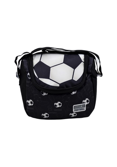 Muggle Silver Football Tek Bölmeli Termoslu Beslenme Çantası Mu-5875 Siyah
