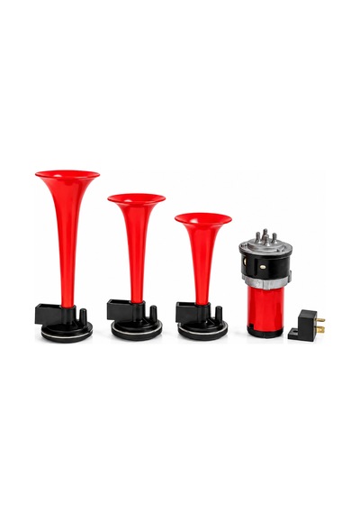 Mega Oto Market 12v 3 Borulu Stobel Tip Motorlu Havalı Korna