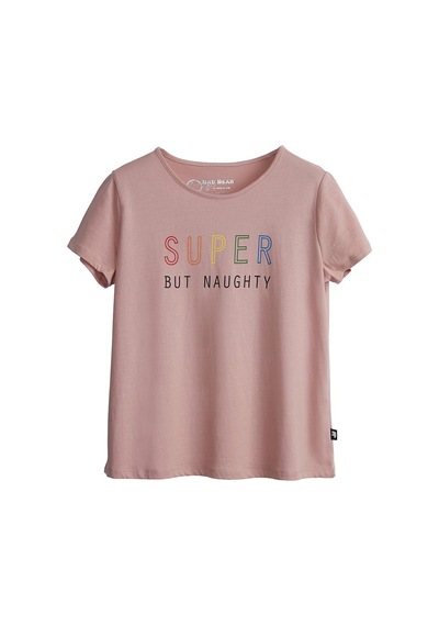 Bad Bear Super Tee Kadın Tişört 21.03.07.009Blush Pudra