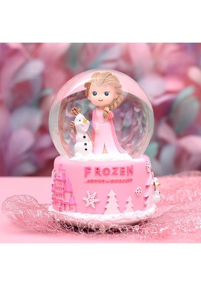 Frozen Temalı Orta Boy Işıklı Müzikli Kar Küresi (548605004)
