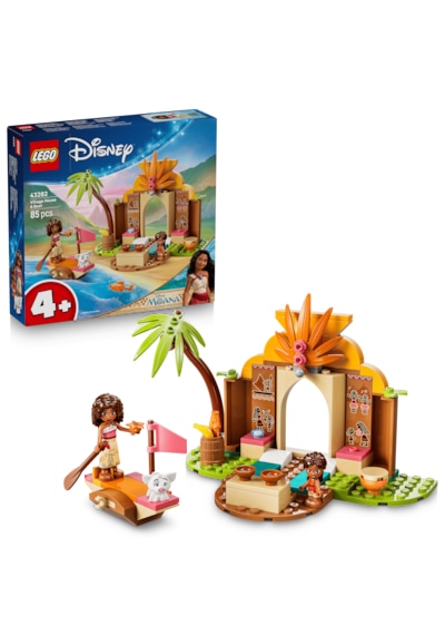 LEGO® ǀ Disney Moana Köy Evi ve Tekne 43282 – 4 Yaş ve Üzeri Çocuklar için 3 Karakter İçeren Oyuncak Yapım Seti (85 Parça)