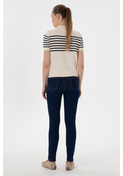 U.S. Polo Assn. Kadın Koyu Mavi Toothpick Fit Jean Pantolon 50307833-DN0023