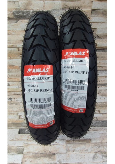 90/90-14 Sc360 All Grıp Dış Lastik Takım Tubeless 2026