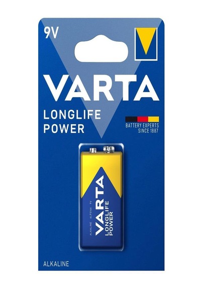 Varta 6LR61 4922 Longlife Power Alkalin 9v Pil 2 Adet
